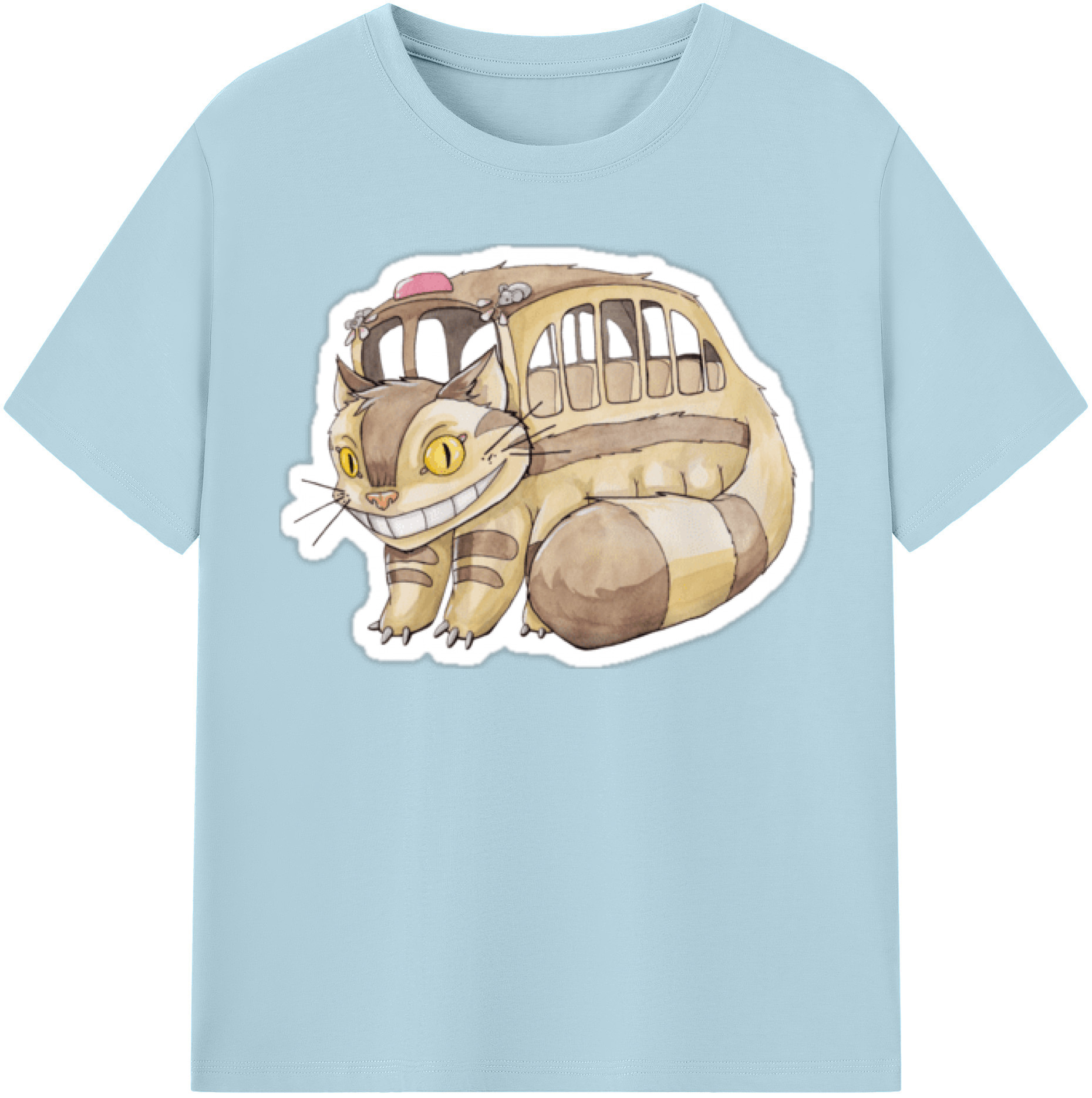 （画像用） となりのトトロ 草壁メイ 草壁サツキ My Neighbor Totoro Satsuki Kusakabe Mei Kusakabe 綿100％半袖Tシャツ（フロントプリント）